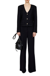 ANITTA JACKET - BLACK WOVEN