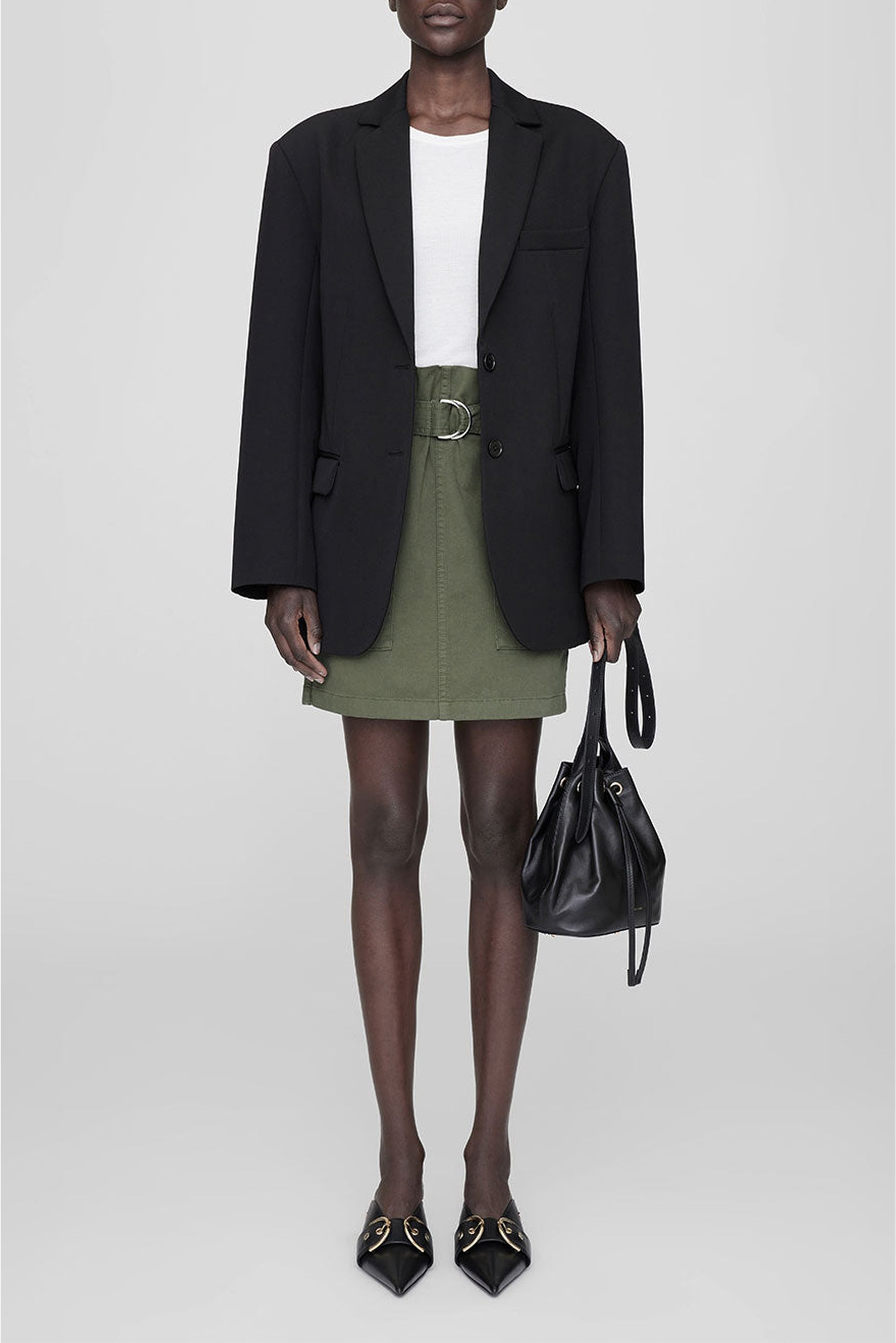 17qty NEW / AVELINE SKIRT - ARMY GREEN