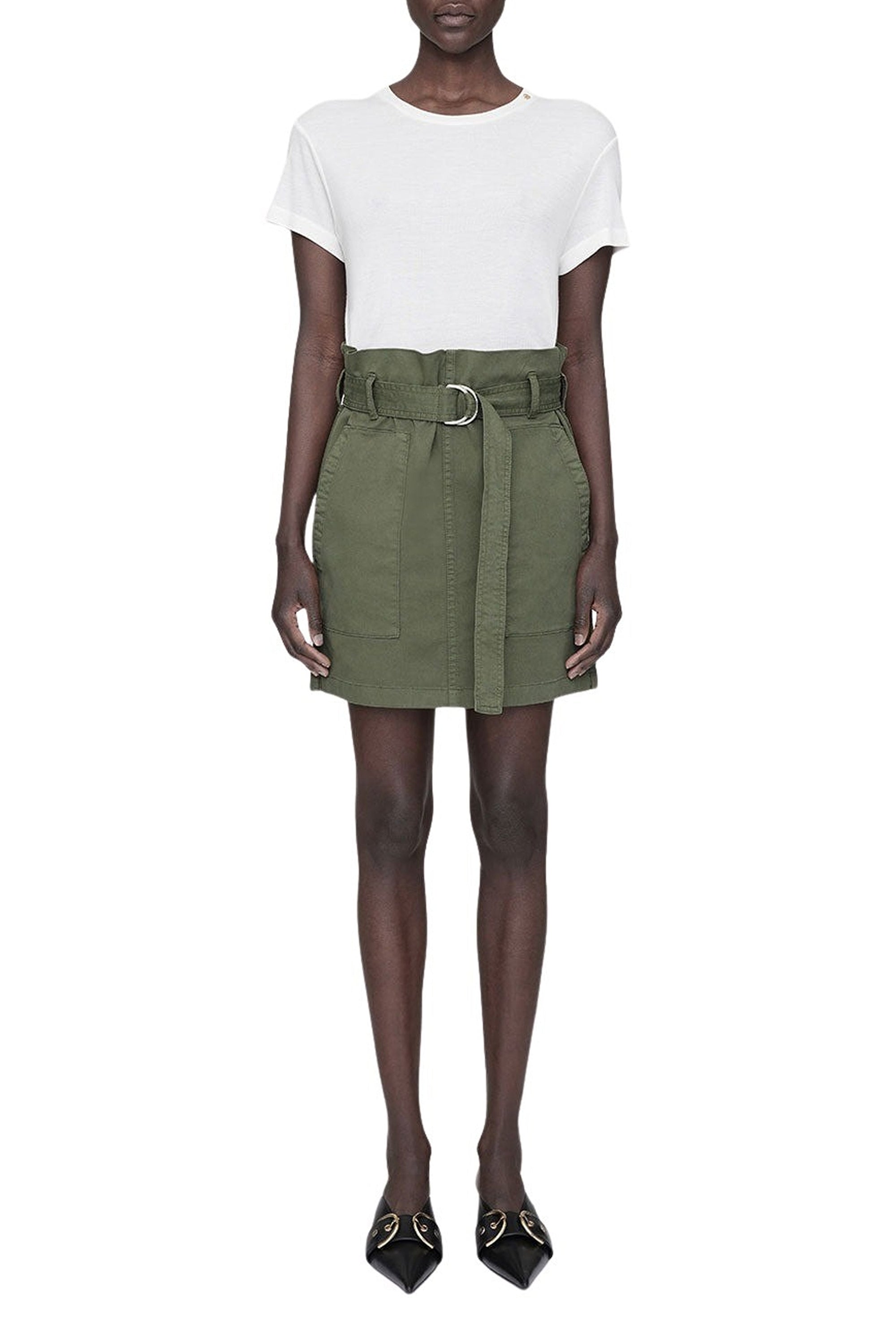 AVELINE SKIRT - ARMY GREEN
