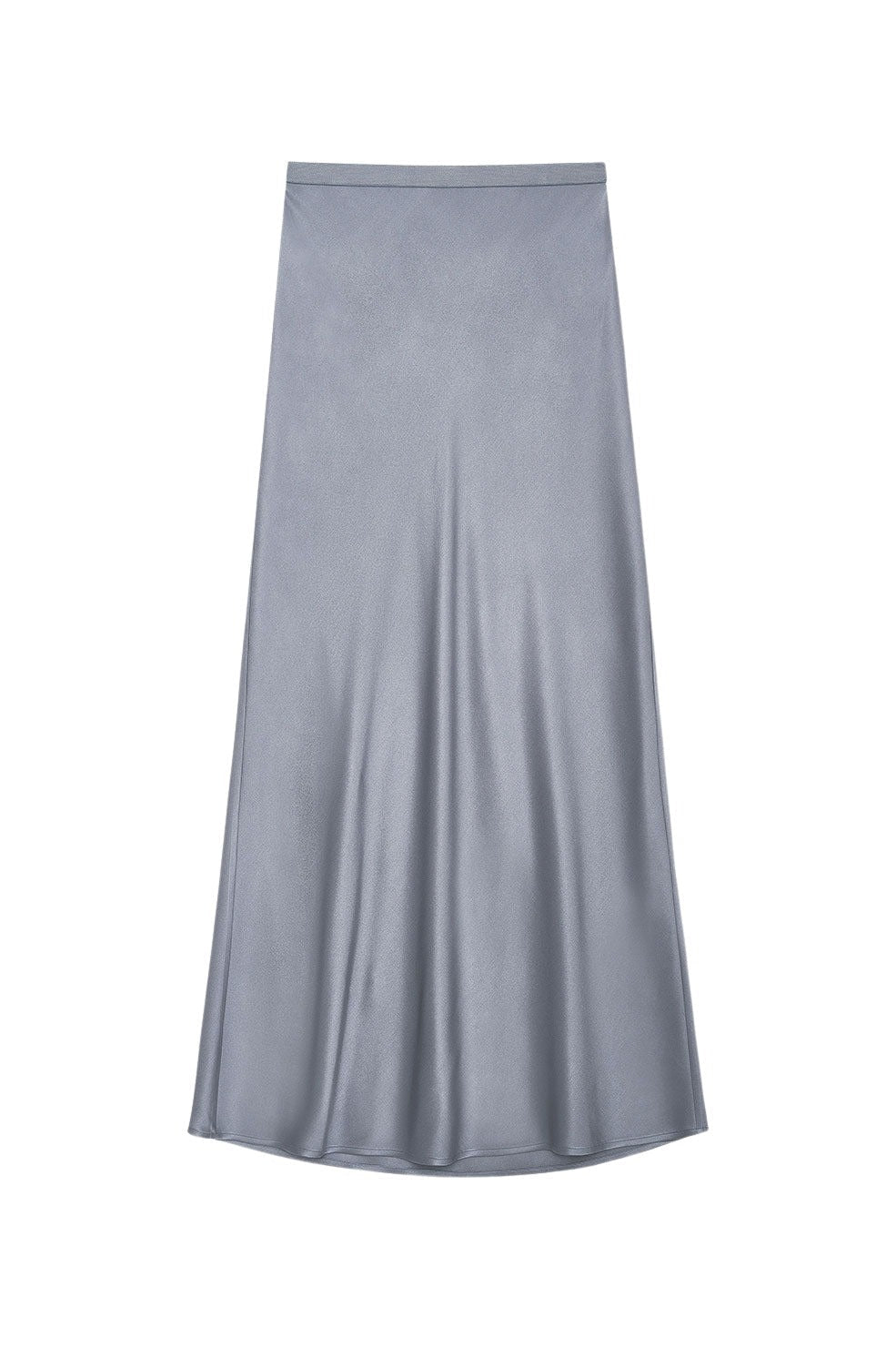BAR SILK SKIRT - GREY