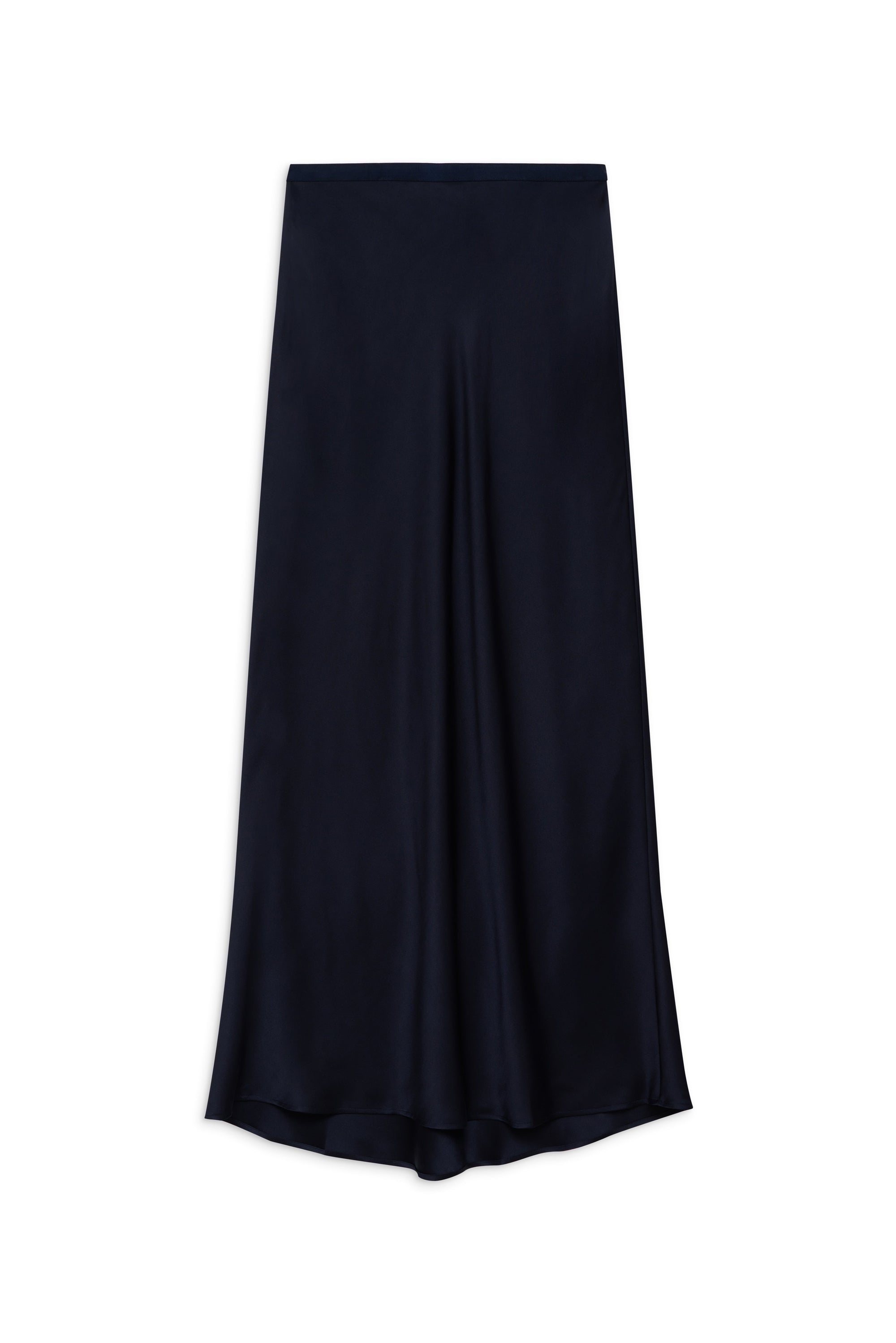 BAR SILK MAXI SKIRT - NIGHT SKY