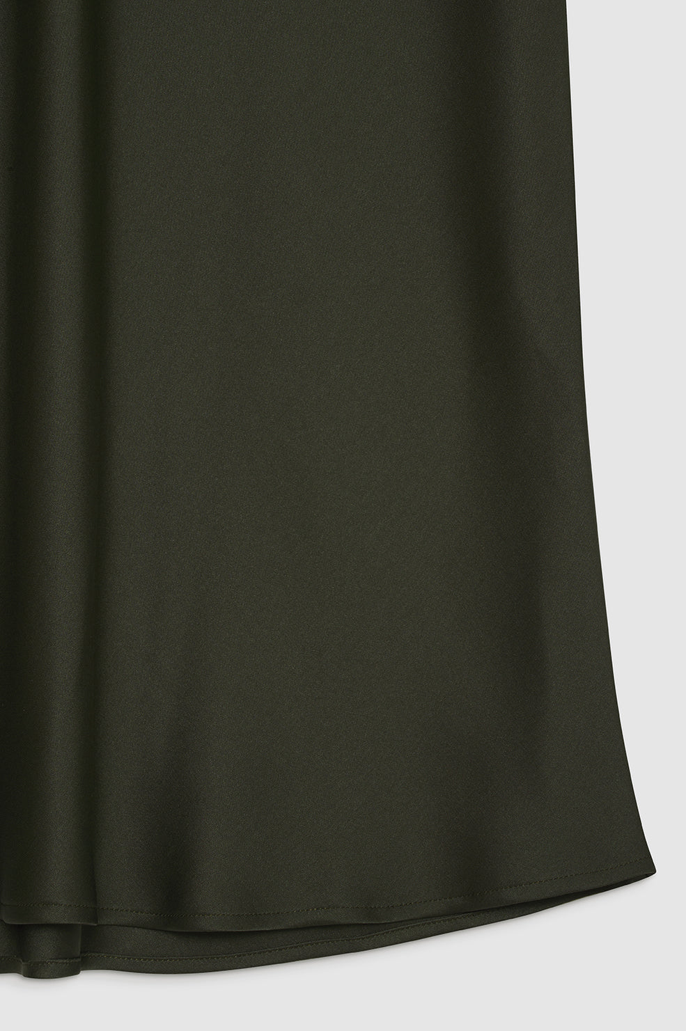 Jupe midi Bar en soie - Green