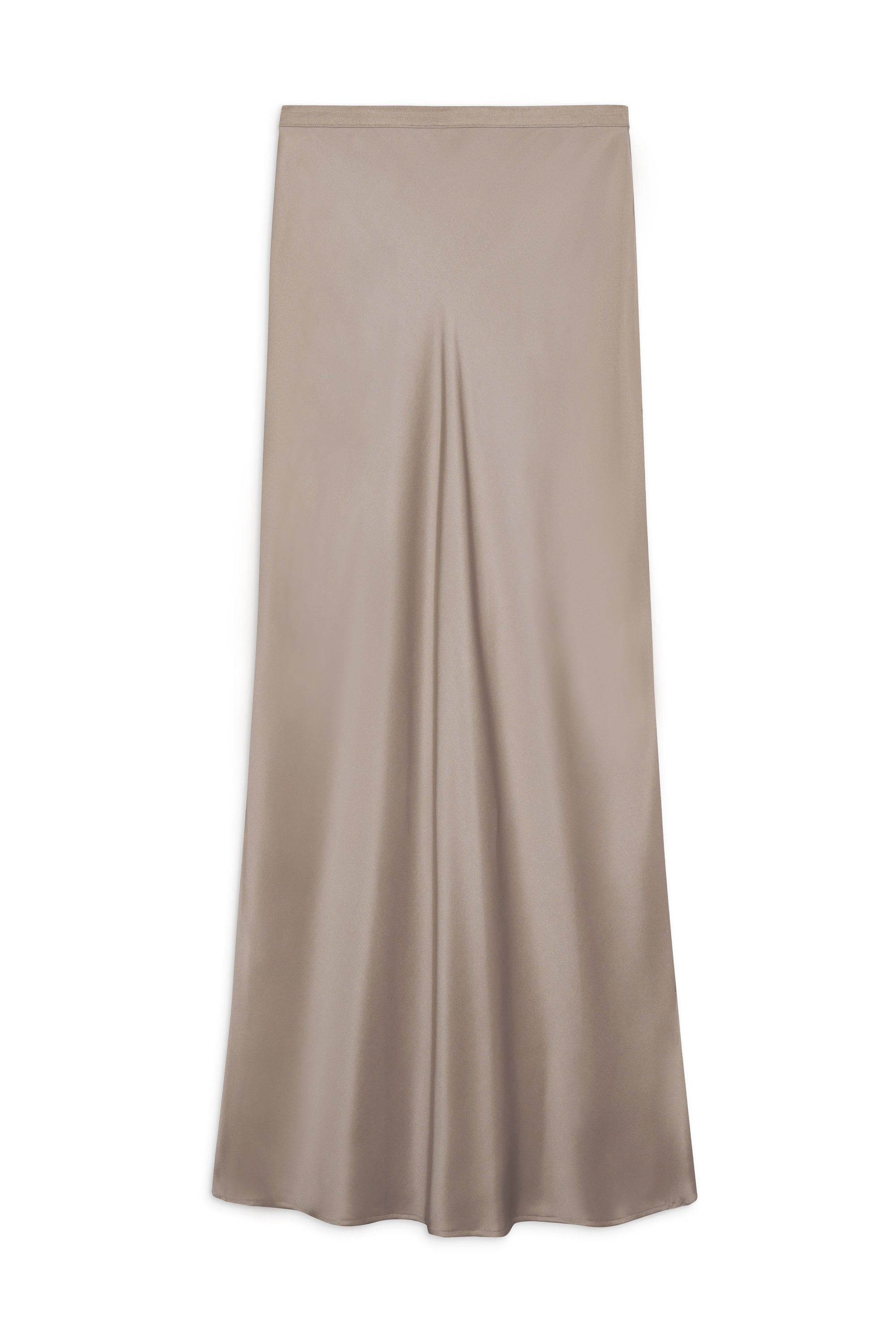 BAR SILK MAXI SKIRT - SAND