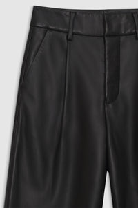 BECKY LEATHER TROUSER - BLACK