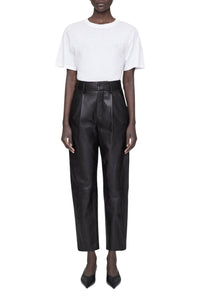 BECKY LEATHER TROUSER - BLACK