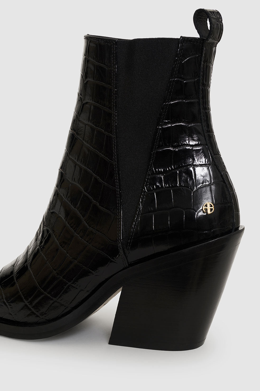 49qty NEW / BEKAH BOOTS - BLACK EMBOSSED