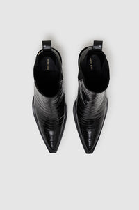 BEKAH BOOTS - BLACK EMBOSSED