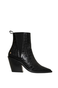BEKAH BOOTS - BLACK EMBOSSED