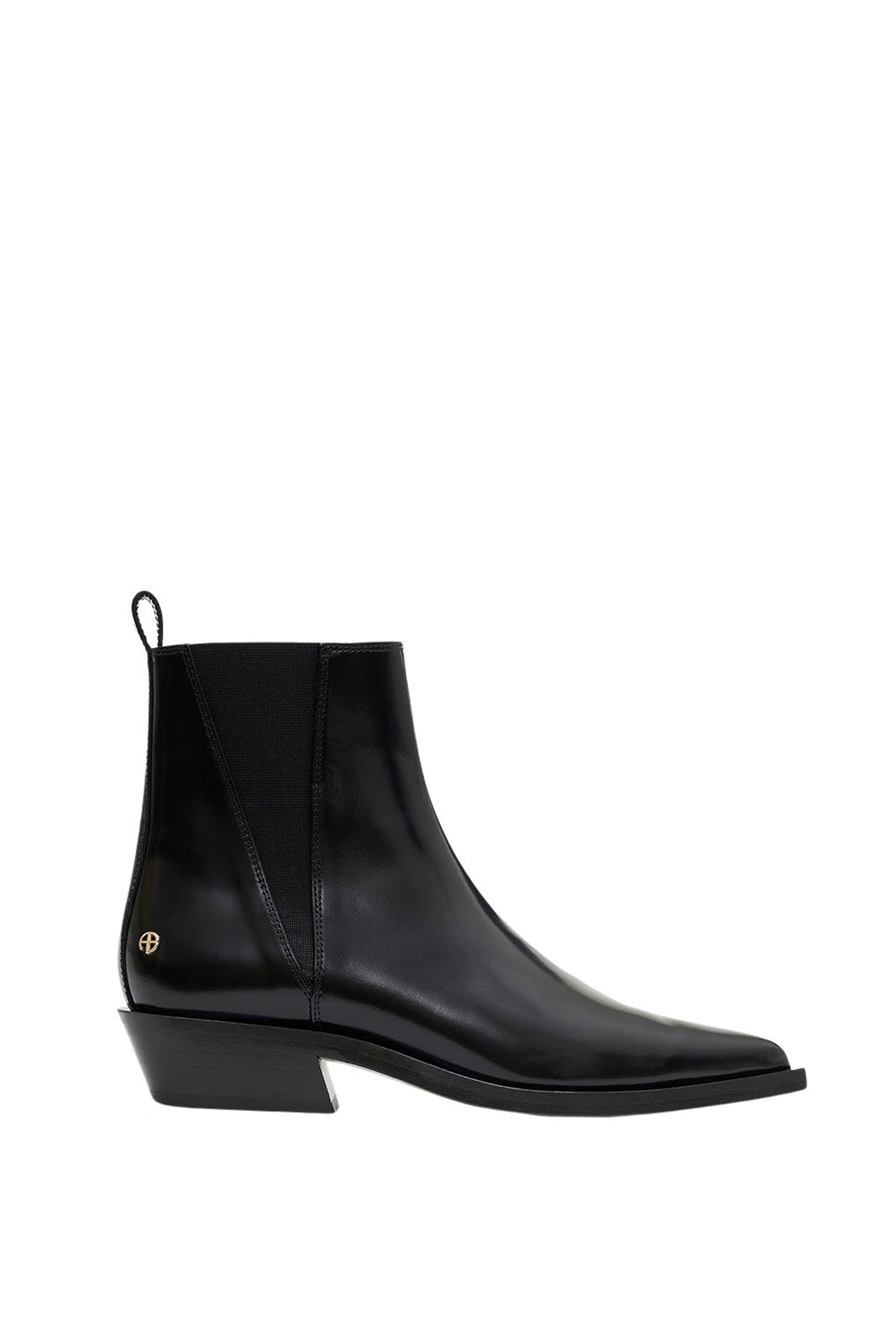 BEKAH FLAT BOOTS - HIGH-SHINE BLACK