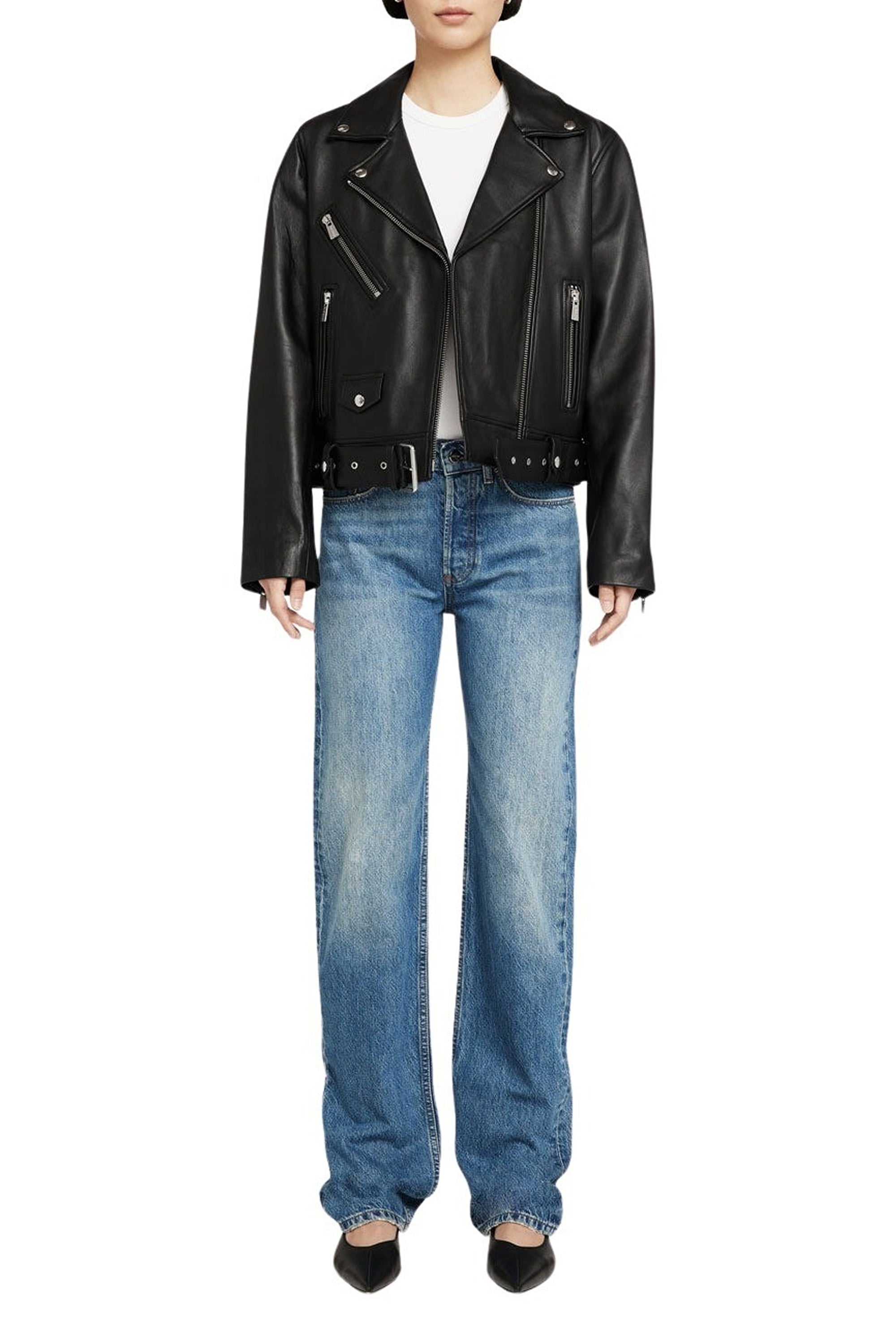 19qty NEW / BENJAMIN MOTO JACKET - BLACK