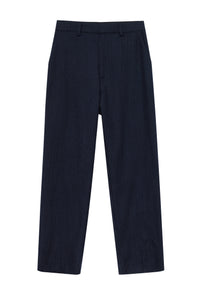 BLAINE TROUSER - NAVY PINSTRIPE