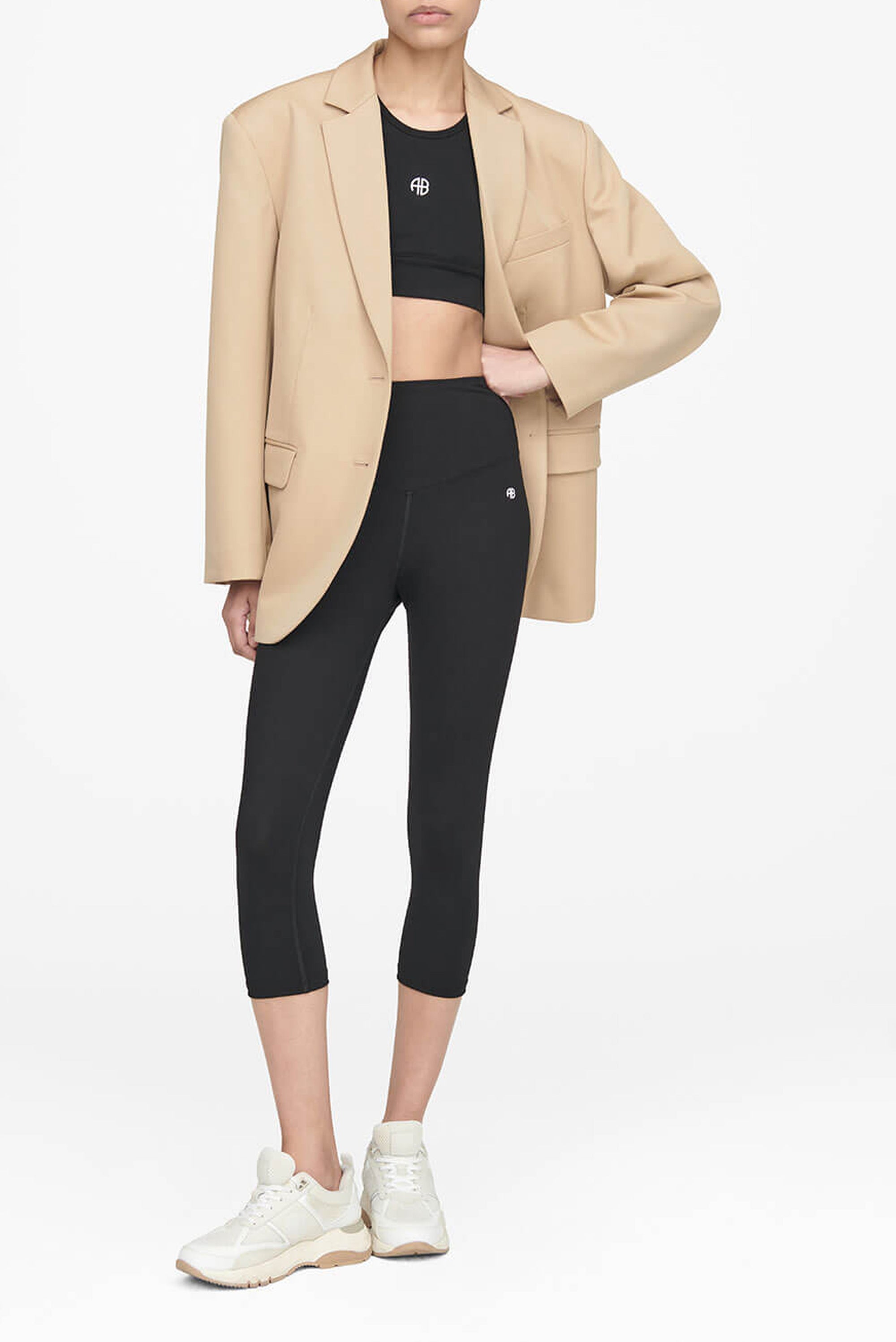 BLAKE CROP LEGGING - BLACK