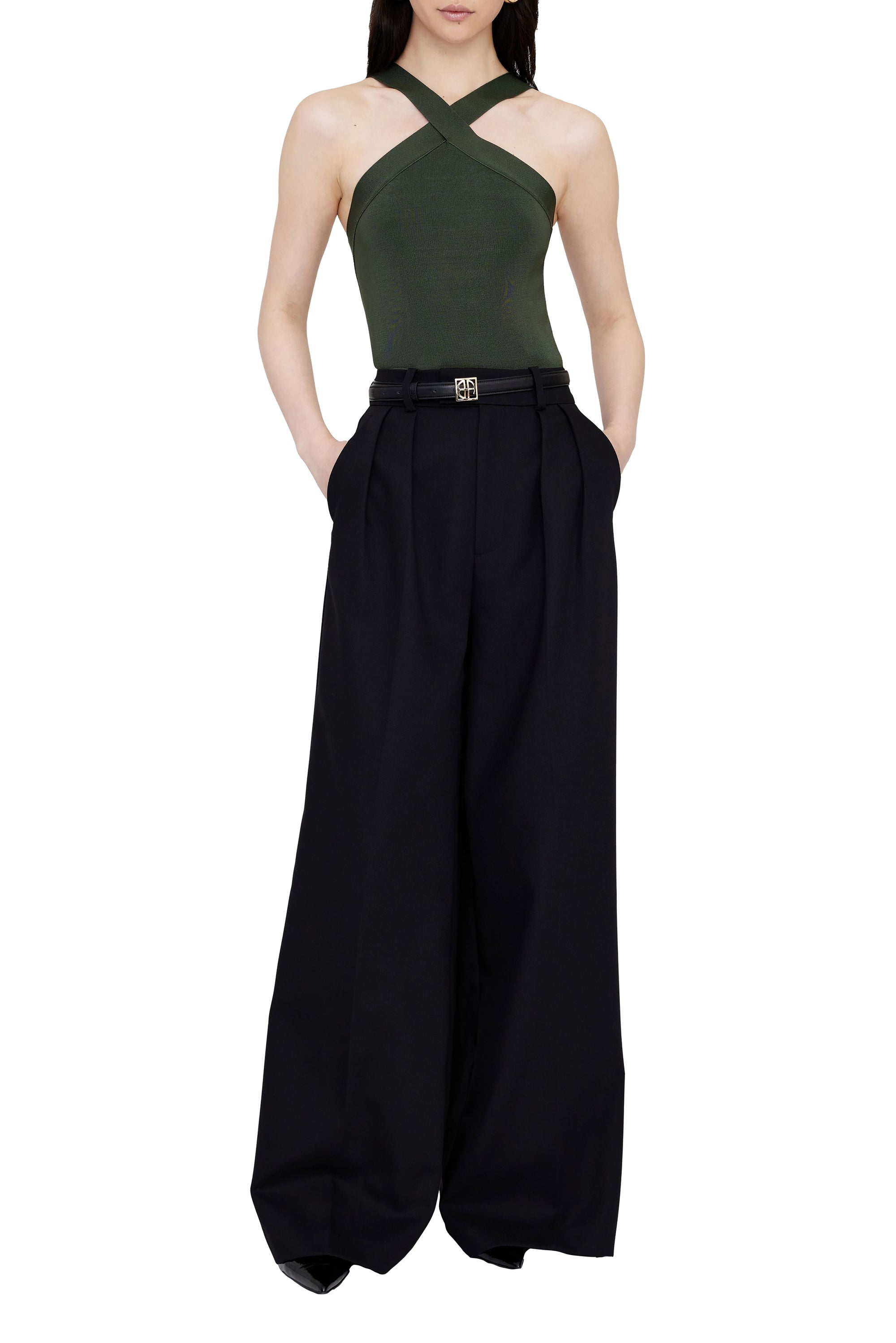 1qty RELIQUAT 80€ / BREA TOP - DARK OLIVE