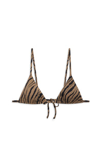 2qty RELIQUAT 35€ / BRIELLE BIKINI TOP - TIGER SHELL PRINT