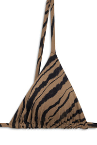 BRIELLE BIKINI TOP - TIGER SHELL PRINT