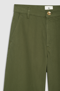 Briley high waist trousers - Army Green