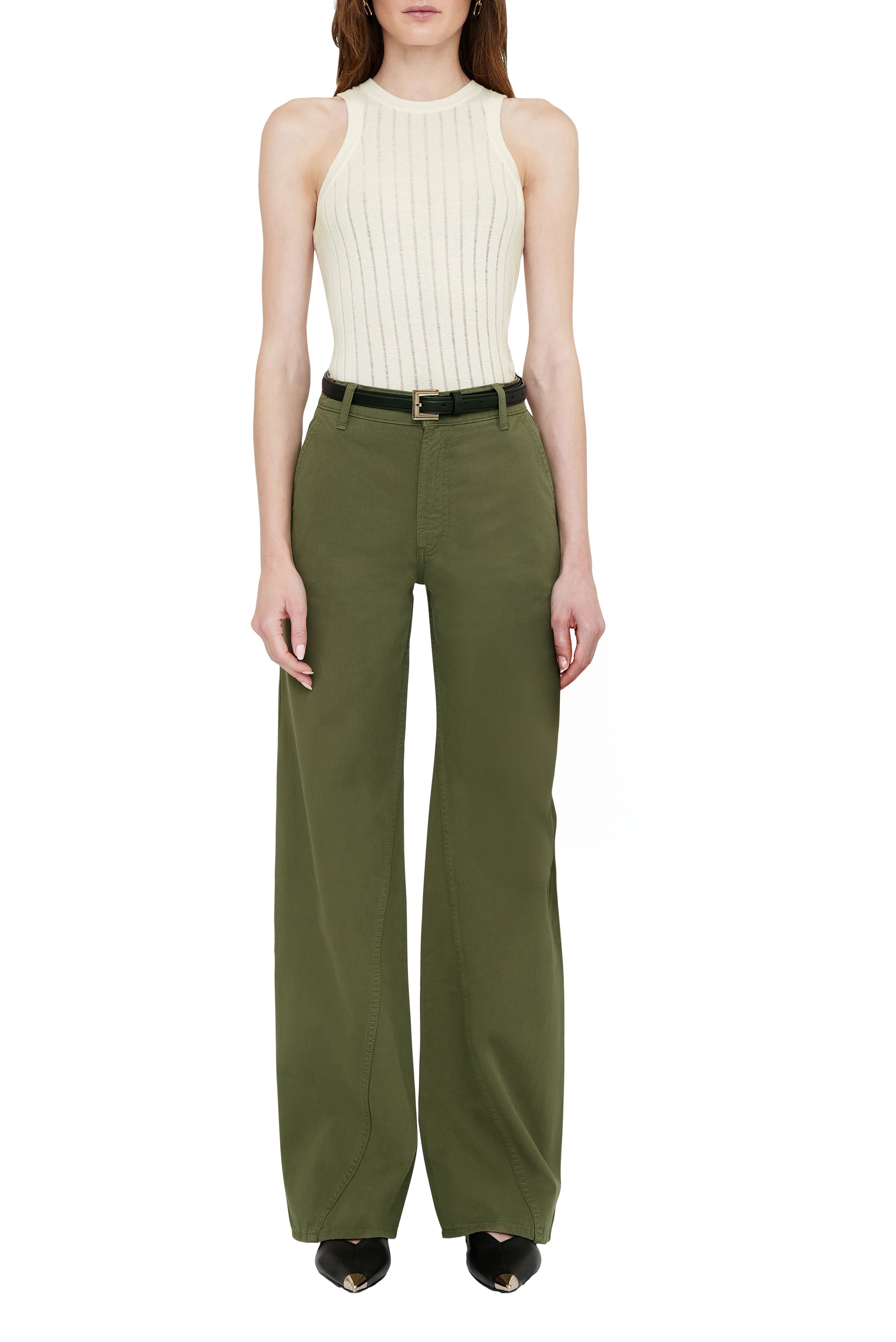 BRILEY PANT - ARMY GREEN