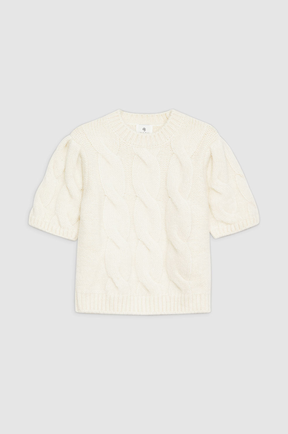 BRITTANY SWEATER - IVORY CABLE STITCH