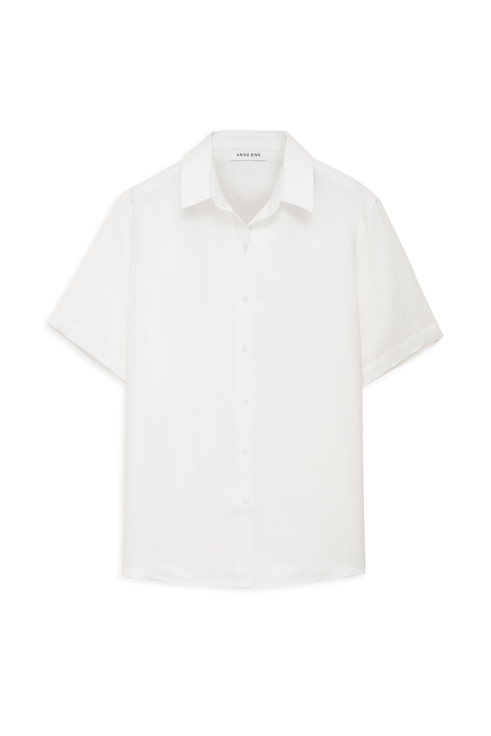 BRUNI SHIRT - WHITE LINEN BLEND