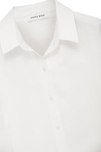 BRUNI SHIRT - WHITE LINEN BLEND