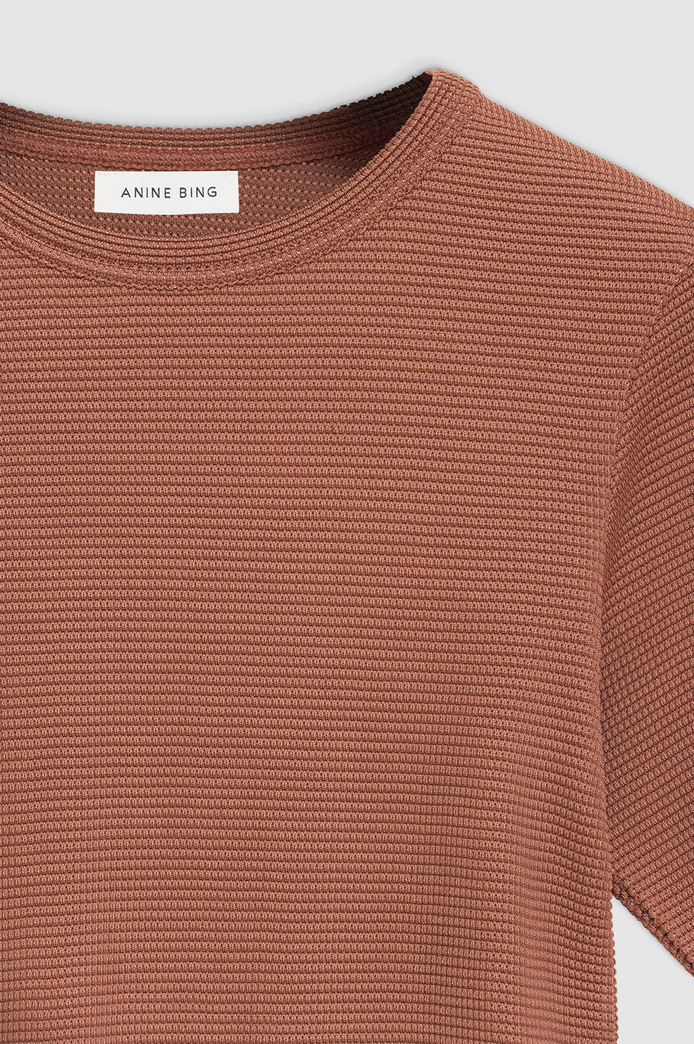 T-shirt Caitlyn gaufré - Red