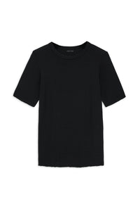 16qty NEW / CAITLYN TOP - BLACK WAFFLE
