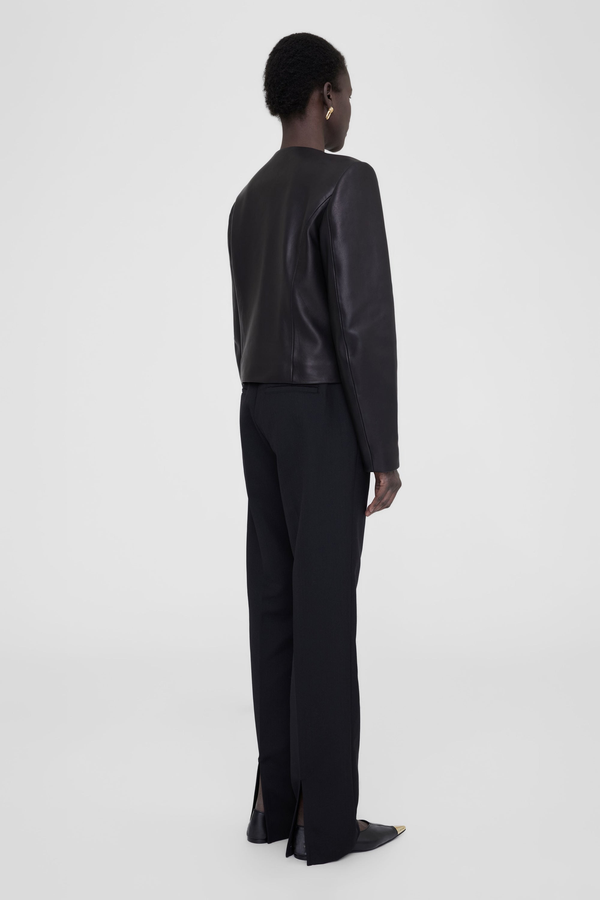 Veste Cara en cuir - Black