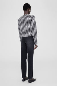 6qty RELIQUAT 150€ / CARA JACKET - CREAM AND BLACK HOUNDSTOOTH