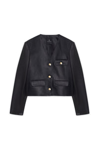 Veste Cara en cuir - Black