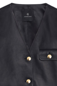Veste Cara en cuir - Black