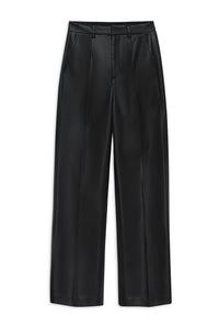 CARMEN PANT - BLACK RECYCLED LEATHER