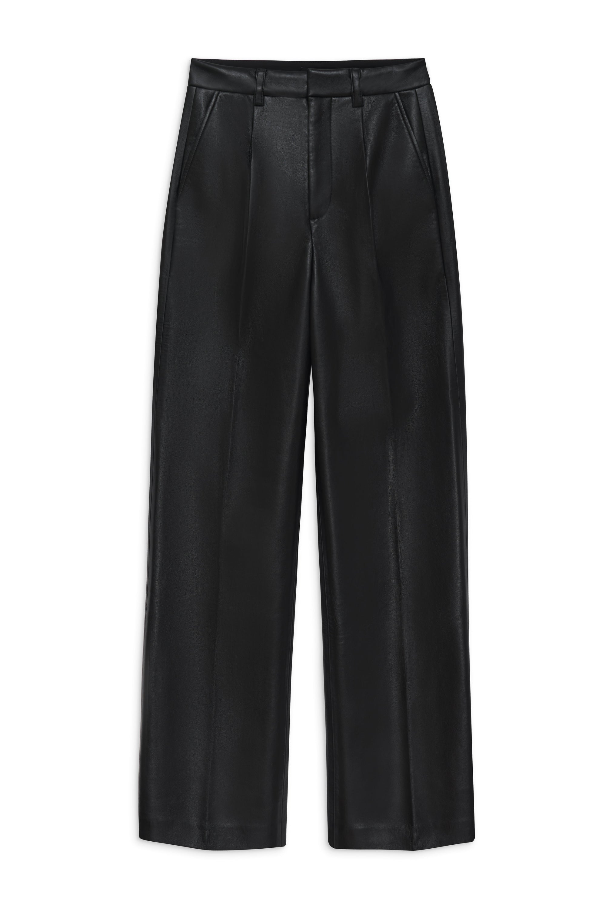 CARMEN PANT - BLACK RECYCLED LEATHER