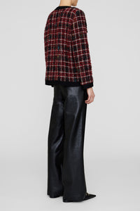 CARMEN PANT - BLACK RECYCLED LEATHER