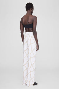 CARRIE PANT - CREAM AND TAN LINK PRINT
