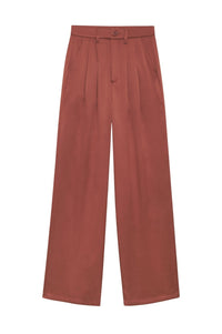 CARRIE PANT - TERRACOTTA SILK