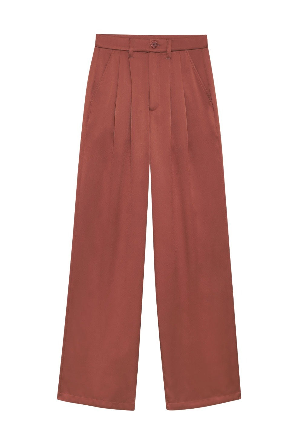 12qty NEW / CARRIE PANT - TERRACOTTA SILK