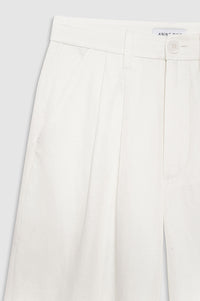 CARRIE PANT - WHITE LINEN BLEND