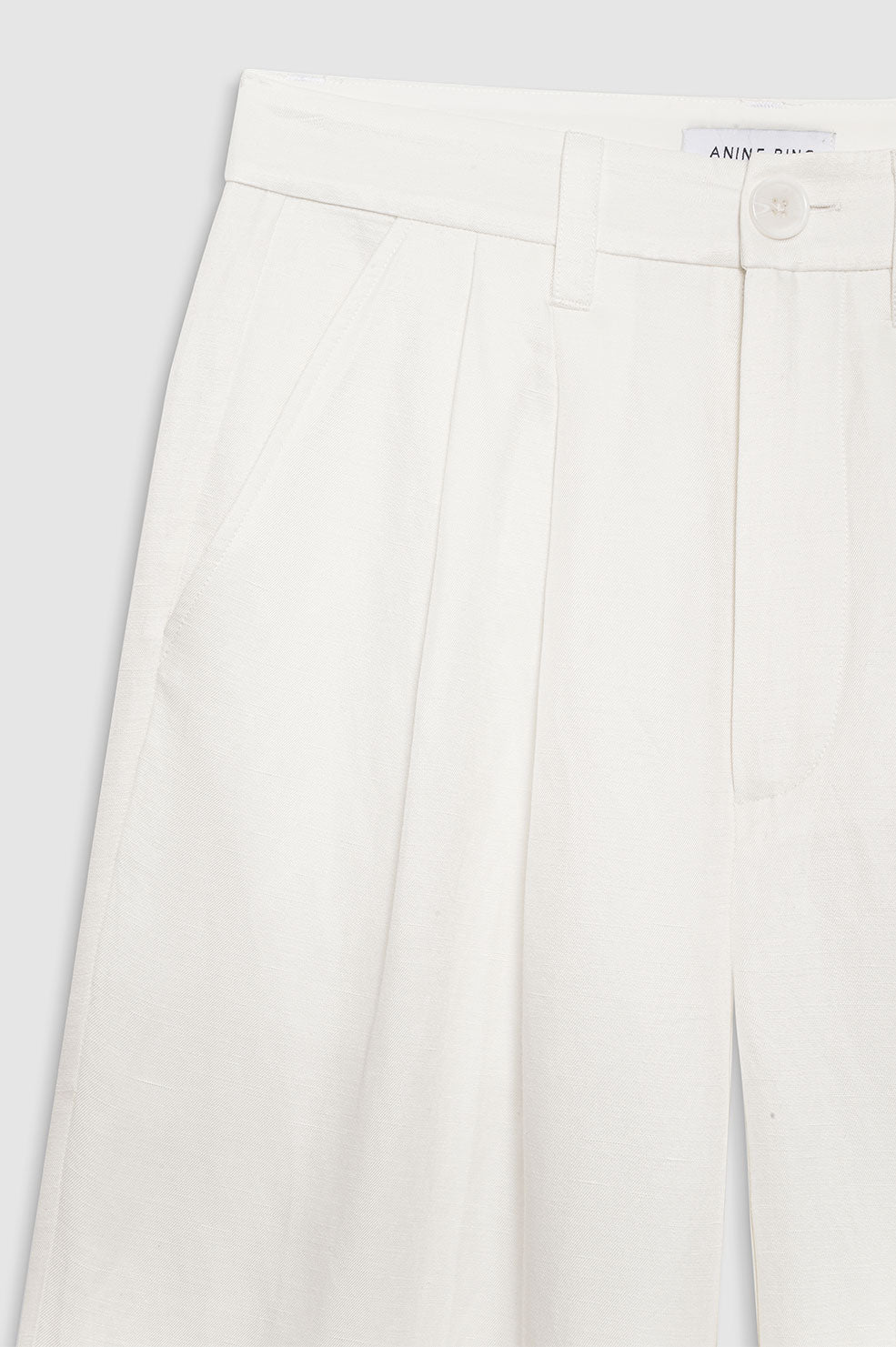 CARRIE PANT - WHITE LINEN BLEND