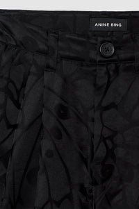 Carrie silk high waist shorts - Print