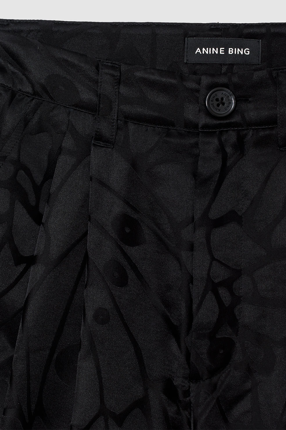 Carrie silk high waist shorts - Print