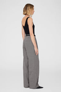 CARRIE PANT - BLACK AND WHITE MINI HOUNDSTOOTH