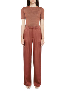 CARRIE PANT - TERRACOTTA SILK
