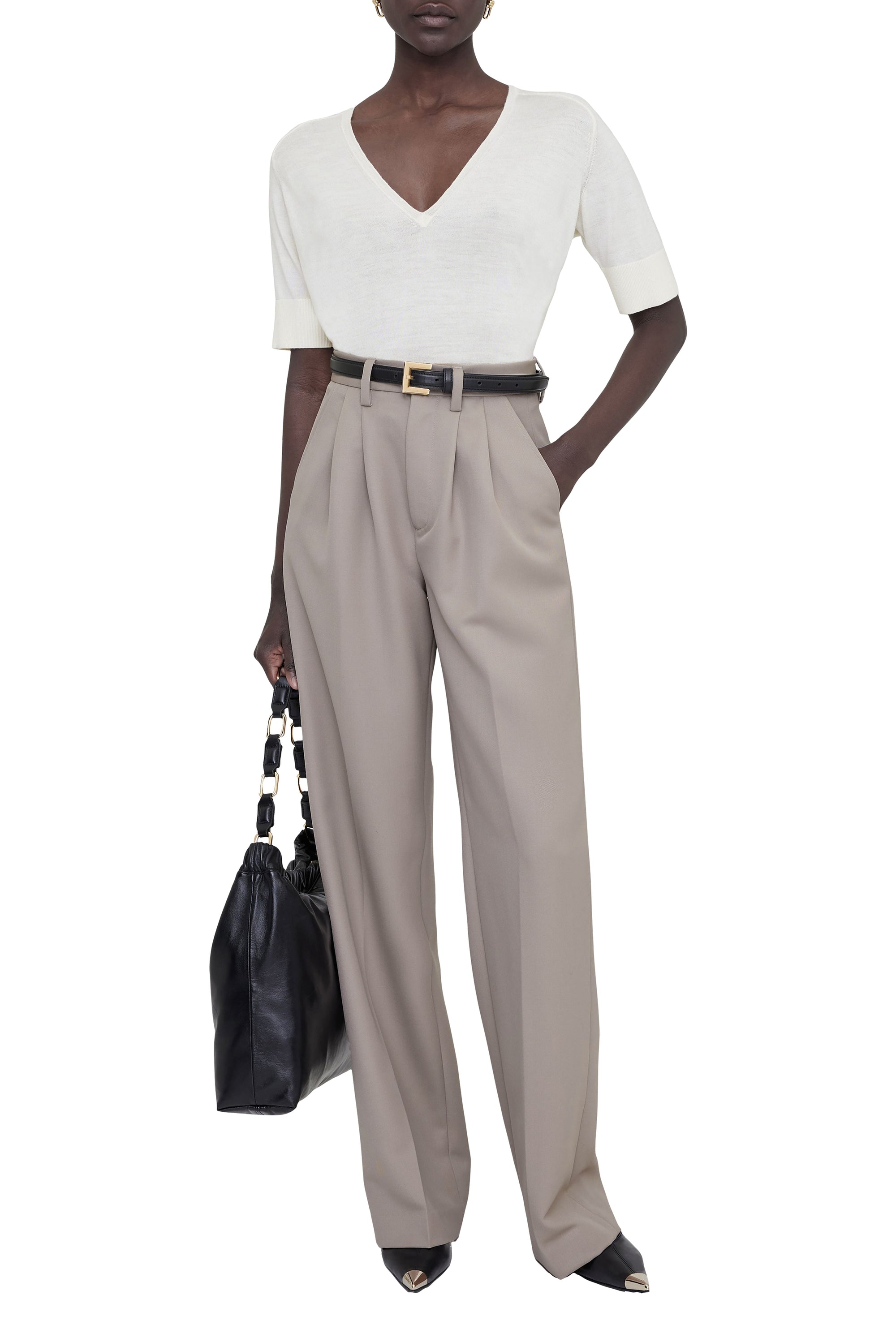 CARRIE PANT - TAUPE