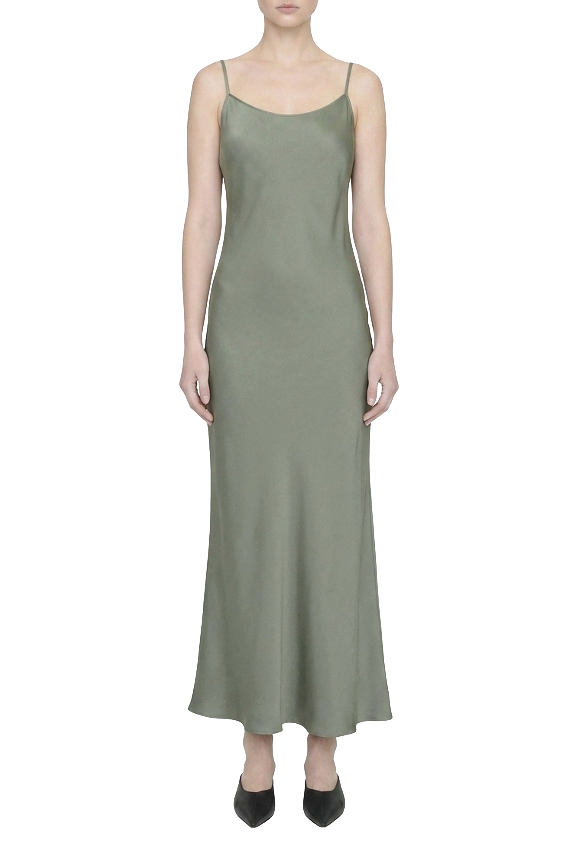 Robe longue Chloé en soie - Green