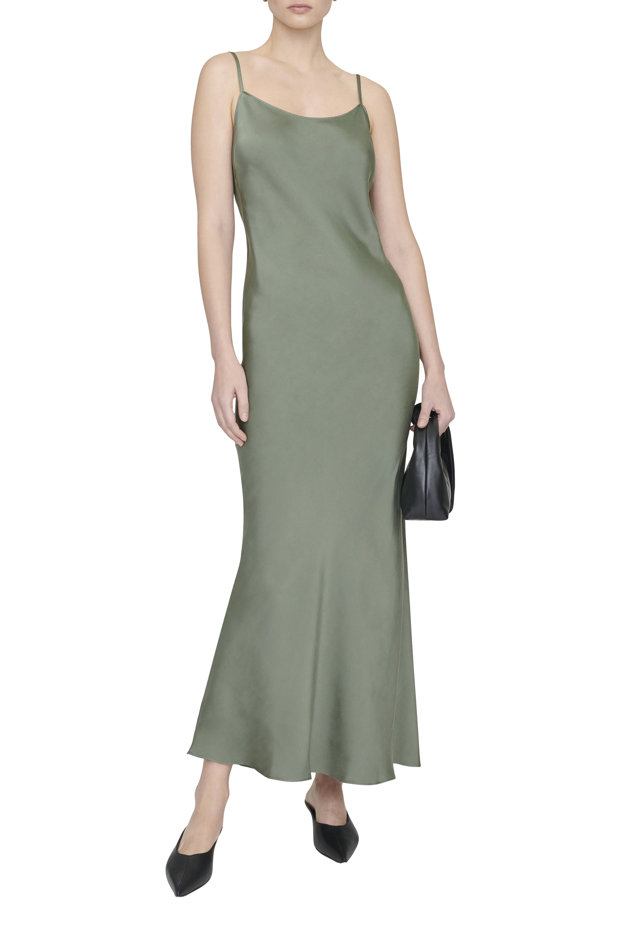 CHLOE DRESS - ARTICHOKE SILK