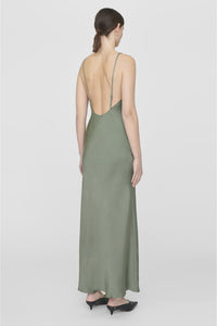 CHLOE DRESS - ARTICHOKE SILK