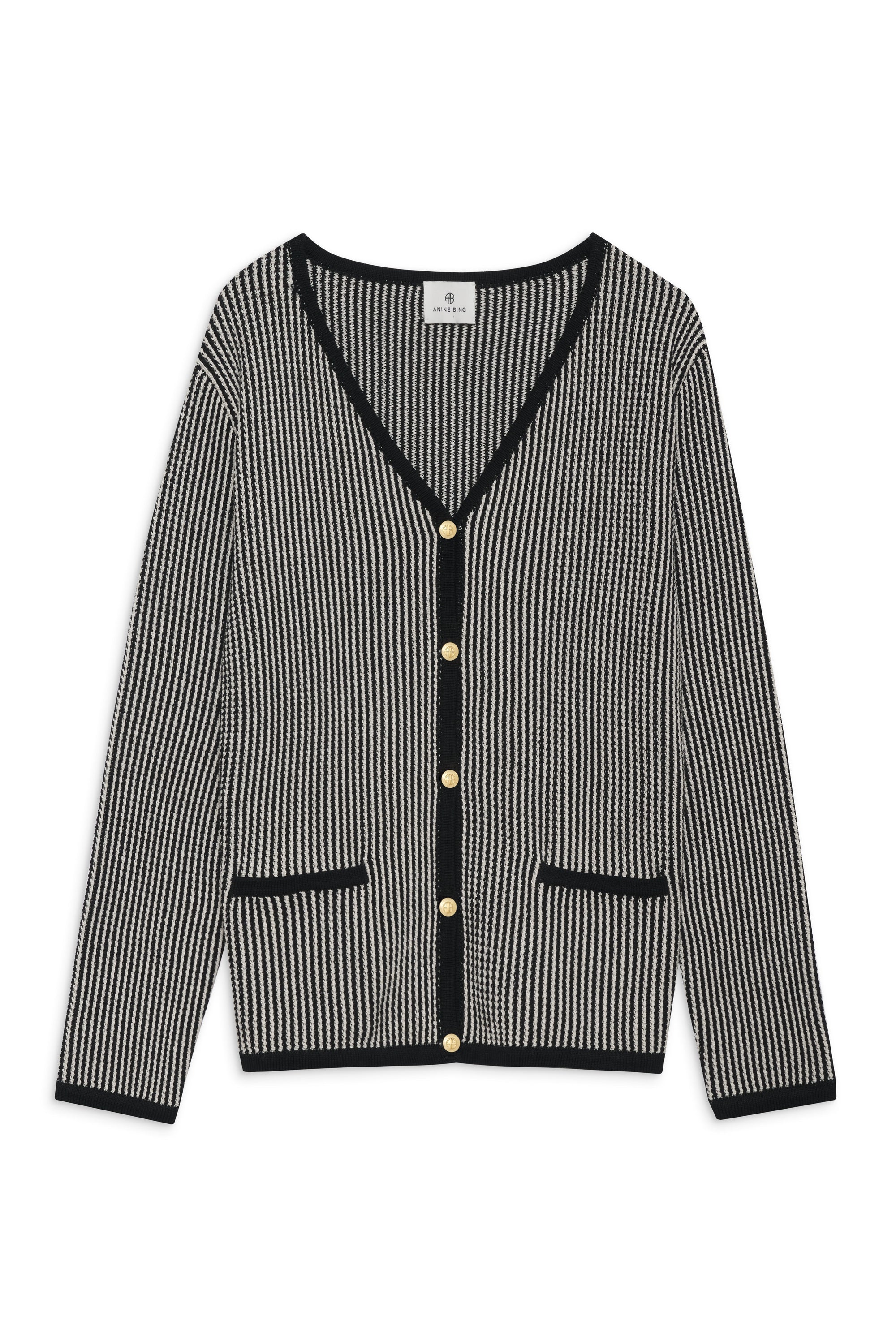 DAVE CARDIGAN - BLACK AND WHITE