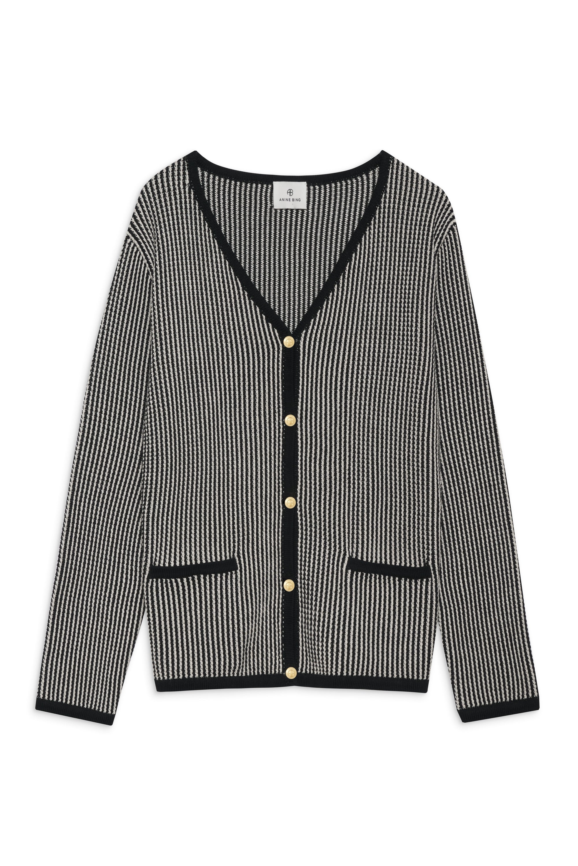 DAVE CARDIGAN - BLACK AND WHITE