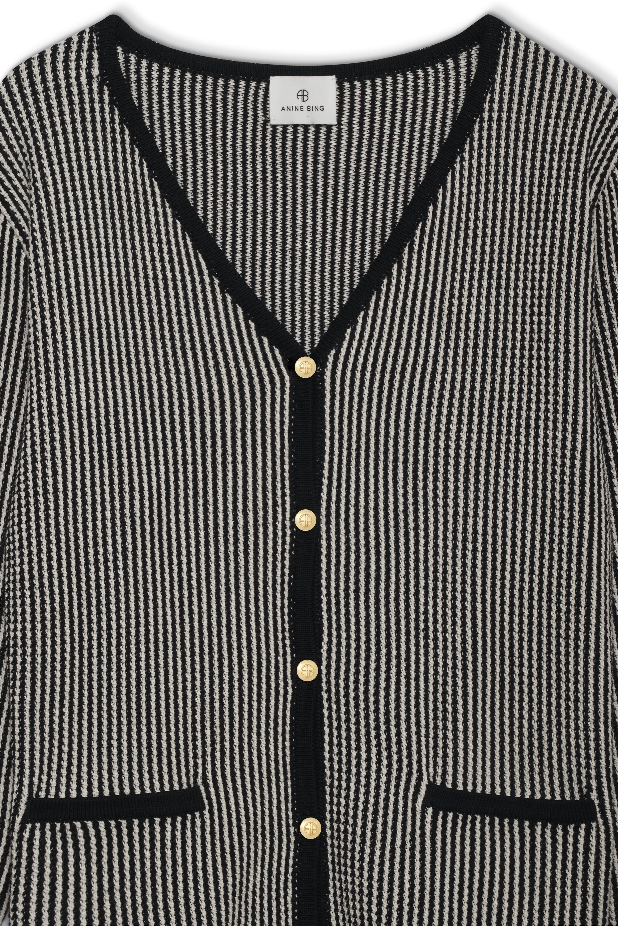 DAVE CARDIGAN - BLACK AND WHITE