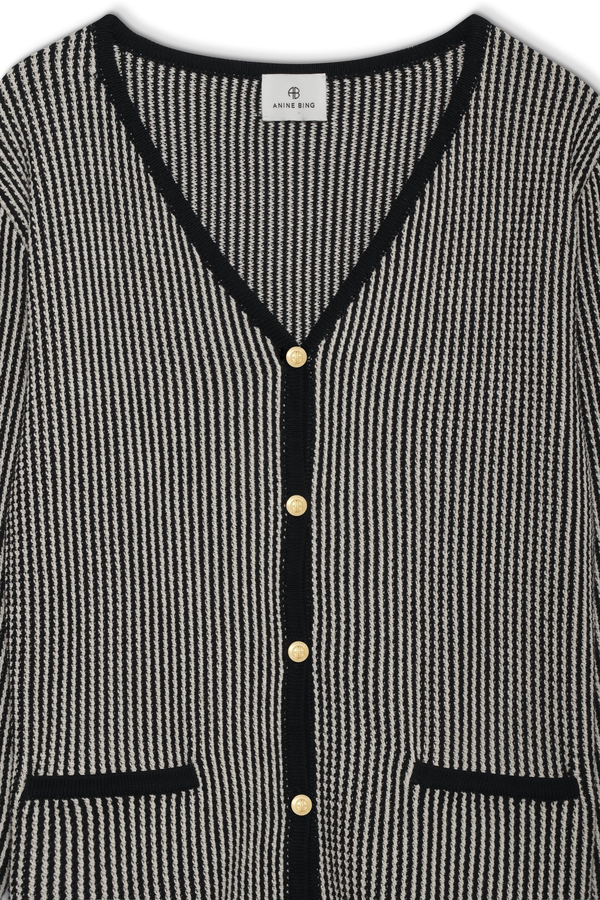 DAVE CARDIGAN - BLACK AND WHITE